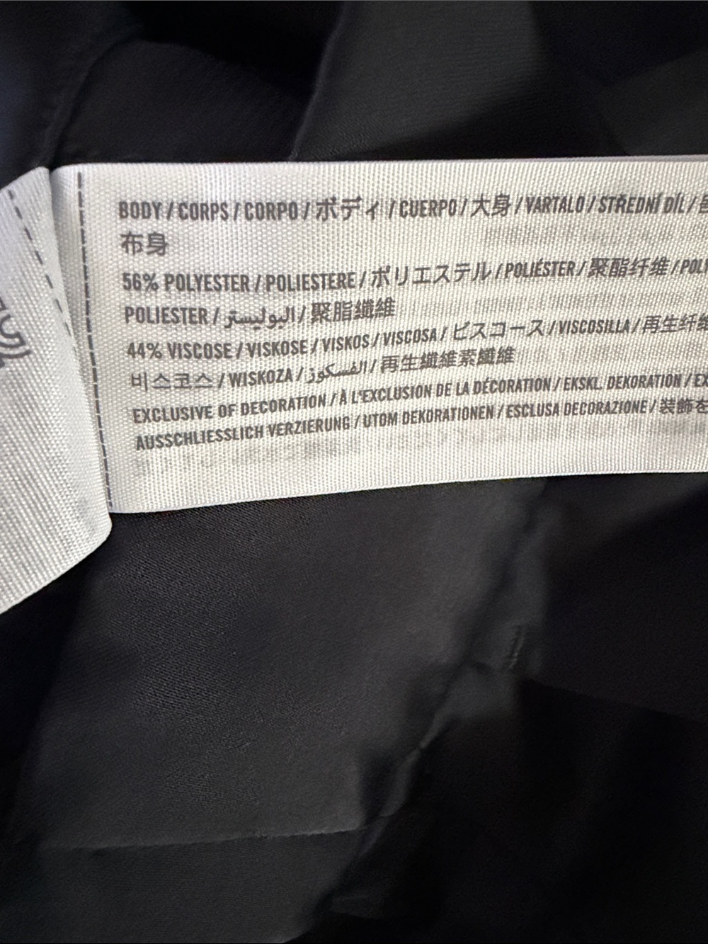 Abercrombie & Fitch Black Wide-Leg Satin Trousers - Picture 4 of 6